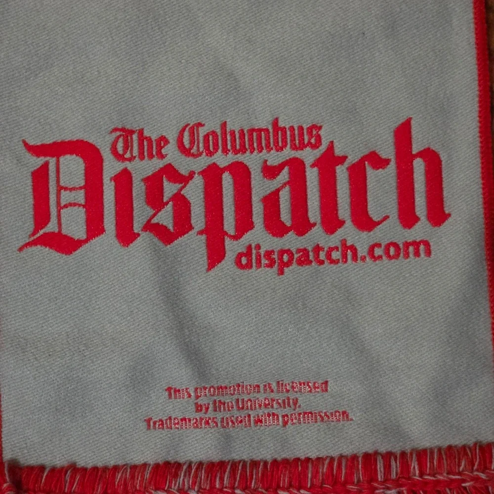 Ohio State Buckeyes Scarlet Gray Columbus‎ Dispatch College Football Scarf